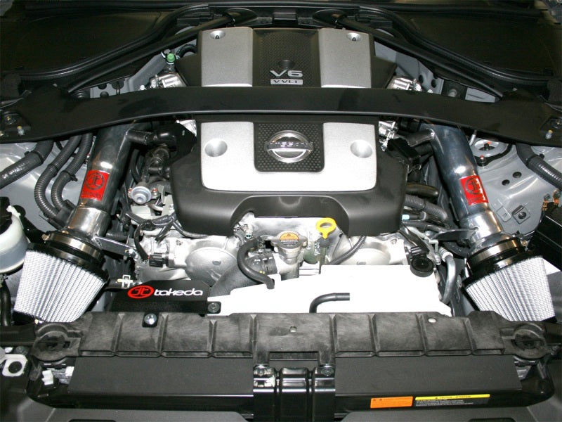aFe Takeda Stage-2 Pro DRY S Cold Air Intake System Nissan 370Z 09-17 V6-3.7L - Burkken Auto Parts