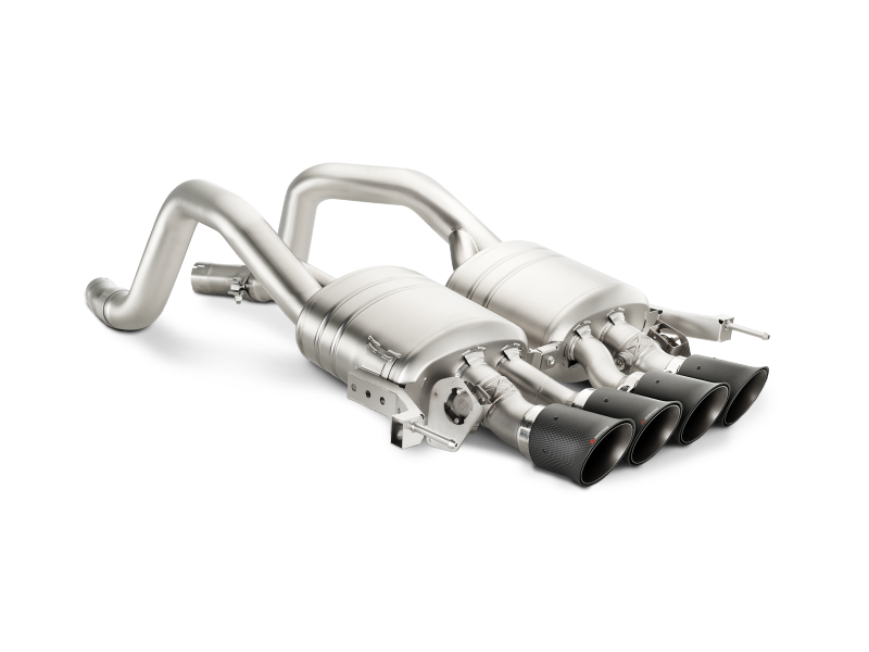 Akrapovic 14-17 Chevrolet Corvette Z06 (C7) Slip-On Line (Titanium) w/ Carbon Tips - Burkken Auto Parts