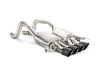 Akrapovic 14-17 Chevrolet Corvette Z06 (C7) Slip-On Line (Titanium) w/ Carbon Tips - Burkken Auto Parts