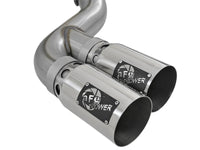 aFe Rebel XD 4in SS Down-Pipe Back Exhaust w/Dual Polished Tips 17-18 Ford Diesel Trucks V8-6.7L(td) - Burkken Auto Parts