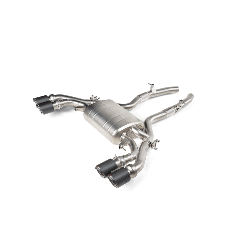 Akrapovic 19-20 BMW X3 M/X4 M (F97/F98) w/OPF/GPF Slip-On Line (Titanium) (Req. Tips) - Burkken Auto Parts