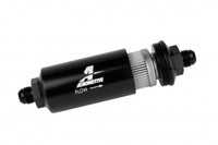Aeromotive In-Line Filter - (AN -8 Male) 40 Micron Stainless Mesh Element Bright Dip Black Finish - Burkken Auto Parts