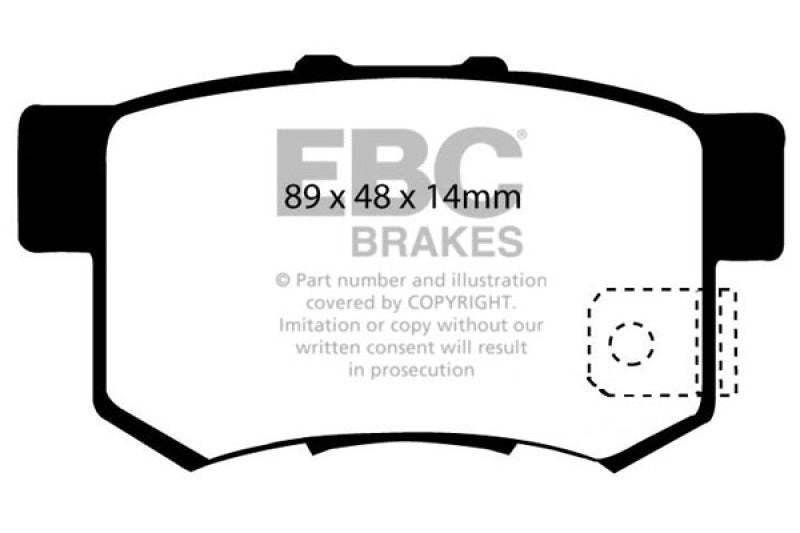 EBC 97 Acura CL 2.2 Greenstuff Rear Brake Pads - Burkken Auto Parts
