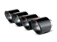 Akrapovic 06-13 Chevrolet Corvette ZO6/ZR1 (C6) Tail Pipe Set (Carbon 115 mm) - Burkken Auto Parts