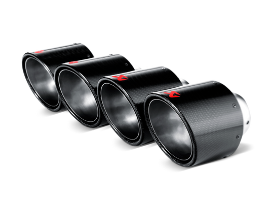 Akrapovic 06-13 Chevrolet Corvette ZO6/ZR1 (C6) Tail Pipe Set (Carbon 115 mm) - Burkken Auto Parts