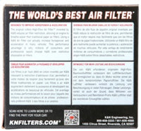 K&N Universal Air Filter - 2-7/16in Flange x 3-1/2in OD x 4in Height - Burkken Auto Parts