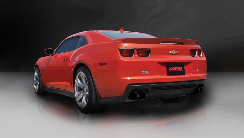 Corsa 2012-2015 Chevrolet Camaro Coupe ZL1 6.2L V8 Black Sport Cat-Back + XO Exhaust - Burkken Auto Parts