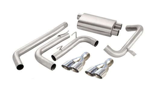 Corsa 1998-2002 Chevrolet Camaro Convertible Z28 5.7L V8 LS1 Polished Sport Cat-Back Exhaust - Burkken Auto Parts