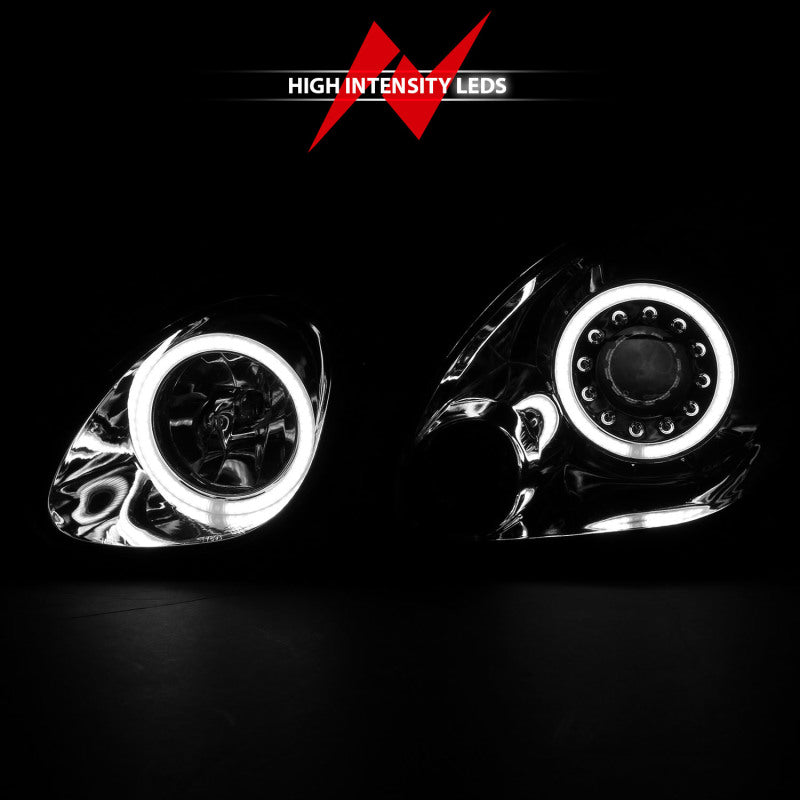 ANZO 1998-2005 Lexus Gs300 Projector Headlights w/ Halo Chrome - Burkken Auto Parts