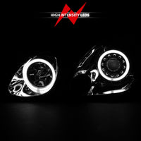 ANZO 1998-2005 Lexus Gs300 Projector Headlights w/ Halo Chrome - Burkken Auto Parts