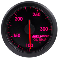 Autometer Airdrive 2-1/6in Oil Temp Gauge 100-300 Degrees F - Black - Burkken Auto Parts