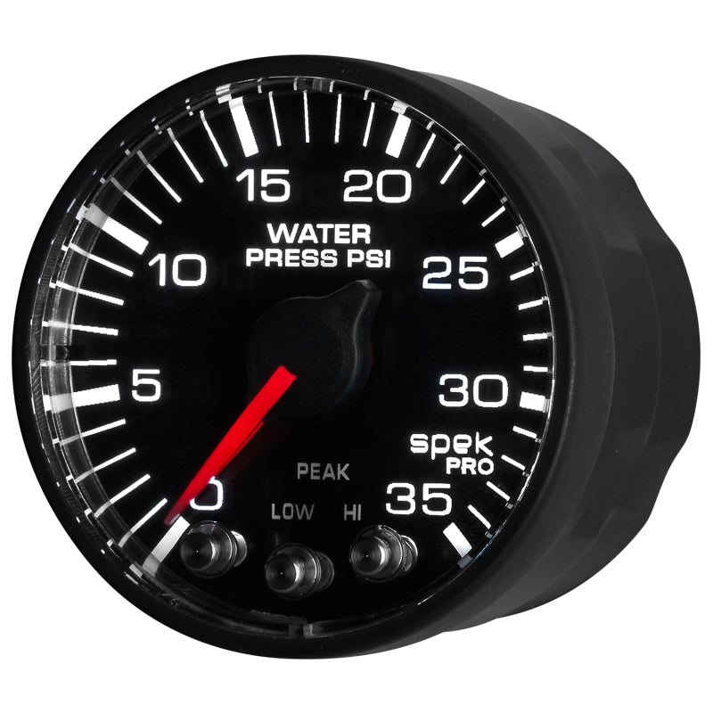 Autometer Spek-Pro 52.4mm 0-35 PSI Digital Stepper Motor Water Pressue Gauge - Burkken Auto Parts