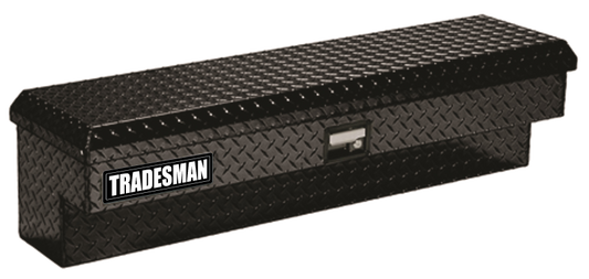 Tradesman Aluminum Side Bin Truck Tool Box (60in.) - Black - Burkken Auto Parts