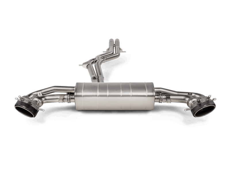 Akrapovic 2020+ Audi RS Q8 (M4) Evolution Line Cat Back (Titanium) w/Carbon Fiber/Titanium Tips - Burkken Auto Parts