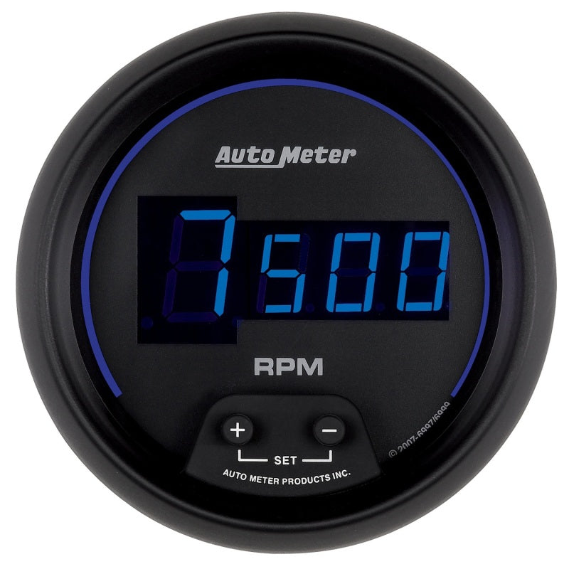 Autometer Cobalt Digital 85.7mm Black In-Dash Tachometer - Burkken Auto Parts