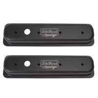 Edelbrock Valve Cover Victor Series Chevrolet 1987-1995 262-400 CI V8 Black - Burkken Auto Parts