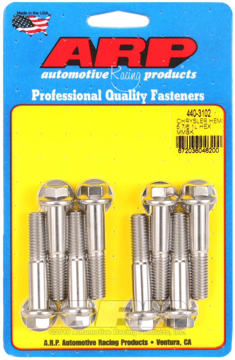 ARP Chrysler Hemi 5.7/6.1L SS Hex Motor Mount Bolt Kit - Burkken Auto Parts