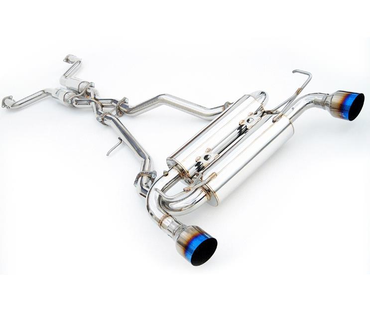 Invidia 09+ 370Z Gemini Rolled Stainless Steel Tip Cat-back Exhaust - Burkken Auto Parts