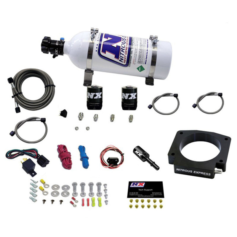 Nitrous Express 15-17 Ford Mustang GT350 5.2L Nitrous Plate Kit w/5lb Bottle - Burkken Auto Parts