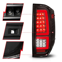 ANZO 2014-2021 Toyota Tundra LED Taillights Black Housing/Clear Lens - Burkken Auto Parts
