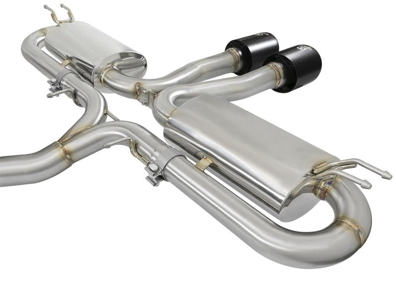 aFe Takeda 3in 304 SS Cat-Back Exhaust System w/ Black Tips 2017+ Honda Civic Si (4dr) I4 1.5L (t) - Burkken Auto Parts