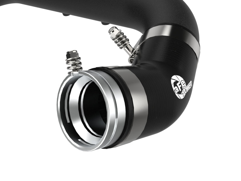 aFe BladeRunner Black 2-3/4in Aluminum Charge Pipe 2021 Toyota Supra GR (A90) I4-2.0L (t) B48 - Burkken Auto Parts