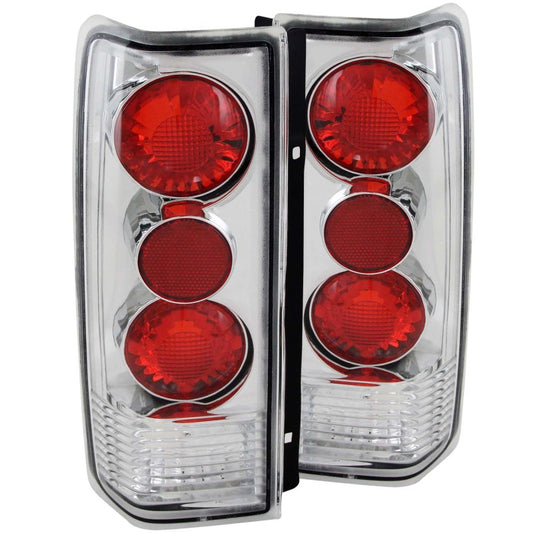 ANZO 1985-2005 Chevrolet Astro Taillights Chrome G2 - Burkken Auto Parts