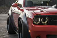 AVS 2008+ Dodge Challenger Smooth Front and Rear Fender Flares - Black (4 Pc) - Burkken Auto Parts