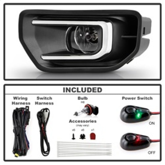 Spyder 24-26 Ford Ranger OEM Fog Lights w/Switch - Clear (FL-FR24-C)