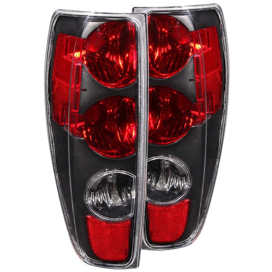 ANZO 2004-2012 Chevrolet Colorado Taillights Black - Burkken Auto Parts