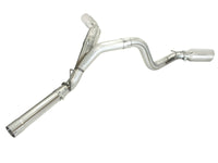 aFe MachForce XP Exhaust 4inch DP-Back All SS 2011-14 GM Diesel Trucks V8-6.6L LML Polished - Burkken Auto Parts