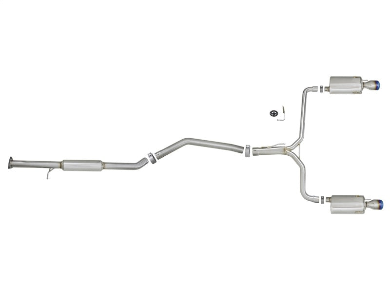 aFe Takeda 2.5-1.75in 304 SS Cat-Back Exhaust System 13-17 Honda Accord LX / EX / EX-L L4-2.4L - Burkken Auto Parts