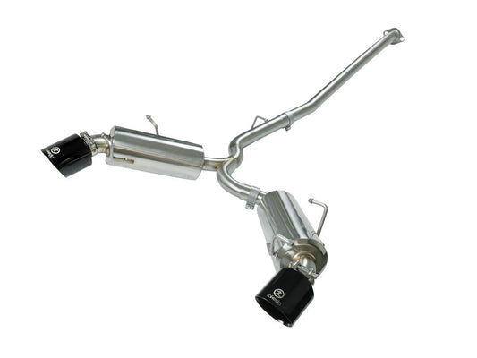 aFe Takeda Exhaust Axle-Back 13-15 Scion FRS / Subaru BRZ 304SS Black Dual Tips Exhaust - Burkken Auto Parts