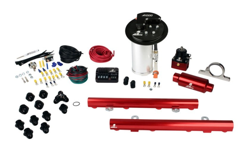 Aeromotive 10-17 Mustang GT Stealth A100 Street Fuel Pump System w/Fuel Rails - Burkken Auto Parts