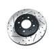 BLOX Racing Slotted And Cross-Drilled Rotor Left SIde - Burkken Auto Parts