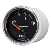 AutoMeter Gauge Fuel Level 2-1/16in. 73 Ohm(e) to 10 Ohm(f) Elec Gs - Burkken Auto Parts