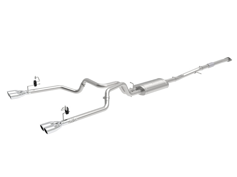 aFe Vulcan Series 3-2.5in 304SS Exh Cat-Back w/ Pol Tips 2019 GM Silverado/Sierra 1500 L4-2.7L (t) - Burkken Auto Parts