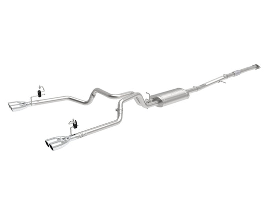 aFe Vulcan Series 3-2.5in 304SS Exh Cat-Back w/ Pol Tips 2019 GM Silverado/Sierra 1500 L4-2.7L (t) - Burkken Auto Parts