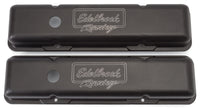 Edelbrock Valve Cover Victor Series Chevrolet 1959-1986 262-400 CI V8 Low Black - Burkken Auto Parts