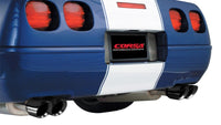 Corsa 1996-1996 Cat-Back Exhaust w/ Twin 3.5in Black Tips 96-96 Chevrolet Corvette C4 5.7L V8 LT4 - Burkken Auto Parts