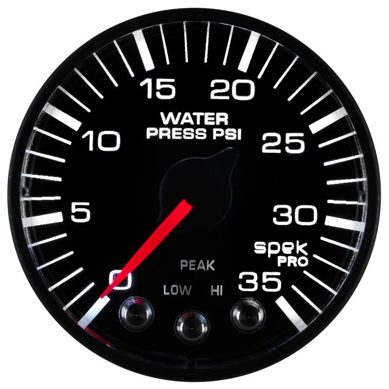 Autometer Spek-Pro 52.4mm 0-35 PSI Digital Stepper Motor Water Pressue Gauge - Burkken Auto Parts