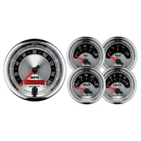 Autometer American Muscle Kit Box - Elec Speedo/Elec  Oil Pressure/Water Temp/Volt/Fuel Level - Burkken Auto Parts