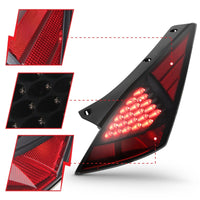 ANZO 2003-2005 Nissan 350Z LED Taillights Smoke - Burkken Auto Parts