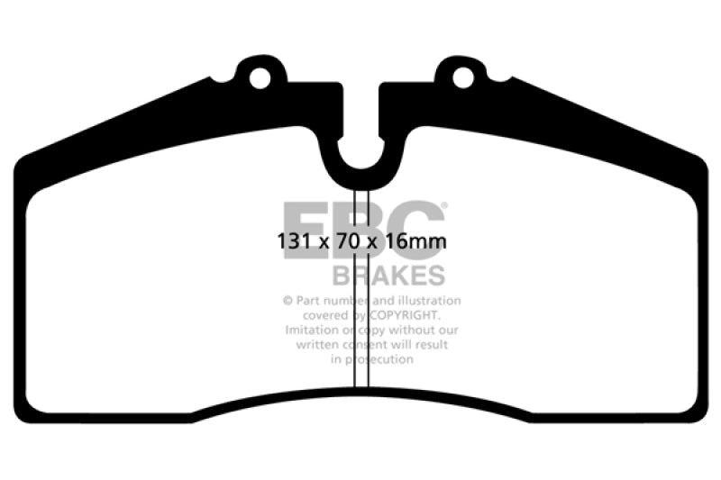 EBC 05+ Ford Saleen Mustang Brembo front calipers Redstuff Front Brake Pads - Burkken Auto Parts