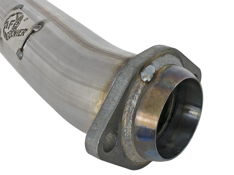 aFe Twisted Steel 2in Stainless Steel Loop Delete Down-Pipe 2018+ Jeep Wrangler (JL) V6 3.6L - Burkken Auto Parts