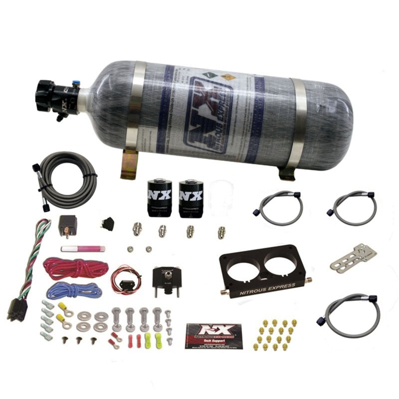 Nitrous Express 96-04 Ford Mustang Cobra 4 Valve (Stock TB) Nitrous Kit (50-300HP) w/Comp Bottle - Burkken Auto Parts