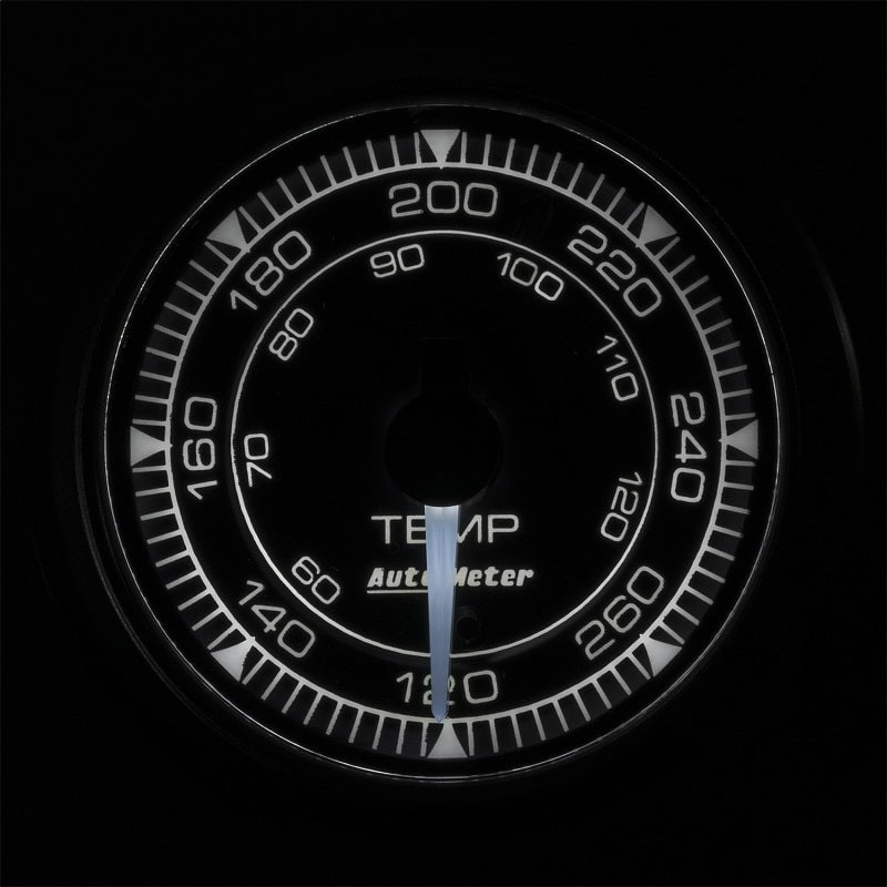 Autometer Chrono 2-1/16in 120-280 Degree Temperature Gauge - Burkken Auto Parts