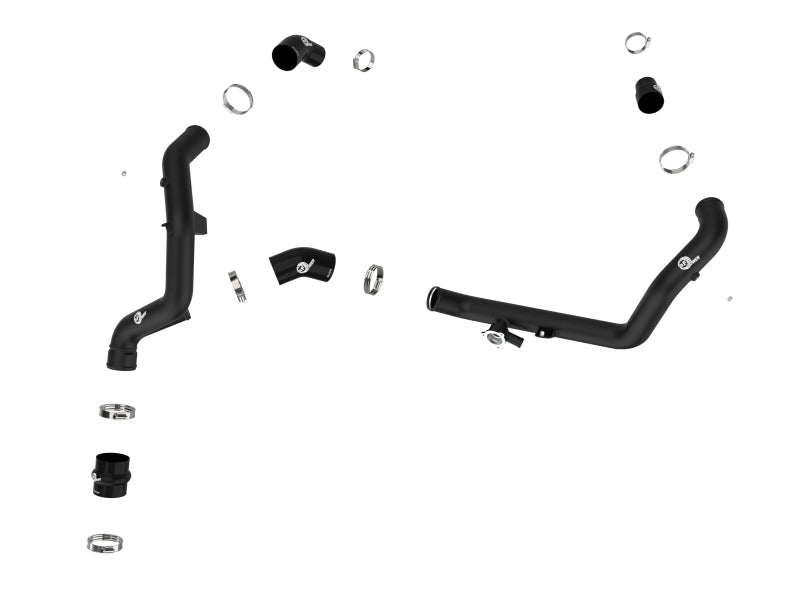 aFe Bladerunner 2-1/4 IN Aluminum Hot Charge Pipe Black 20-23 Ford Explorer/Explorer ST - Black - Burkken Auto Parts