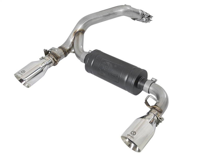 aFe Takeda 3in 304 SS Axle-Back Exhaust System w/ Polished Tip 16-18 Ford Focus RS 2.3L (t) - Burkken Auto Parts