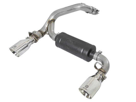 aFe Takeda 3in 304 SS Axle-Back Exhaust System w/ Polished Tip 16-18 Ford Focus RS 2.3L (t) - Burkken Auto Parts